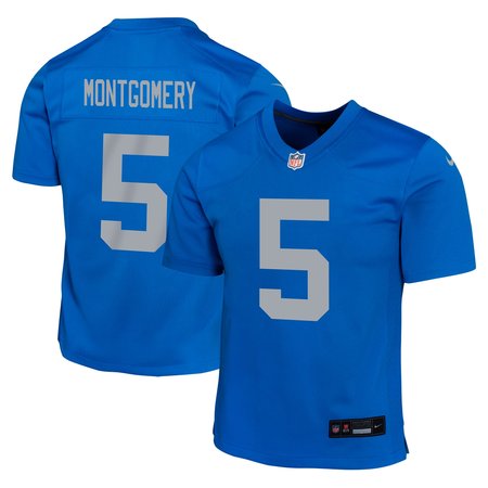 Youth Detroit Lions David Montgomery Blue Alternate Player Game Jersey