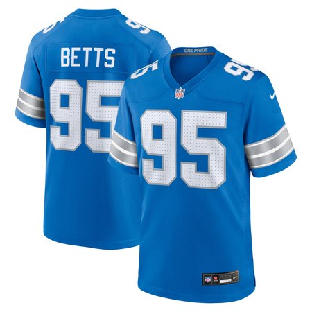 Men's Detroit Lions Mathieu Betts Blue Game Jersey