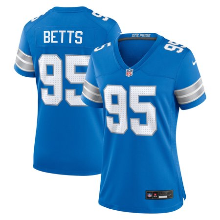 Women's Detroit Lions Mathieu Betts Blue Game Jersey