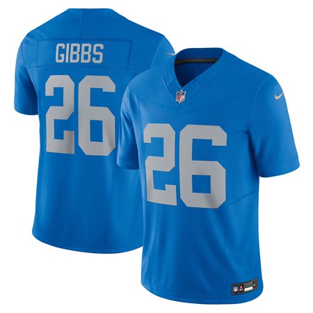 Men's Detroit Lions #26 Jahmyr Gibbs Blue Vapor F.U.S.E. Alternate Limited Jersey