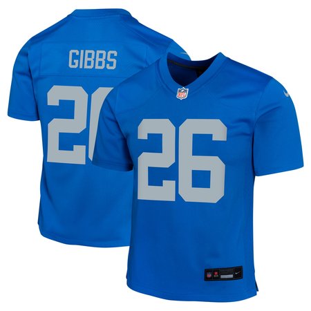 Youth Detroit Lions #26 Jahmyr Gibbs Blue Alternate Game Jersey