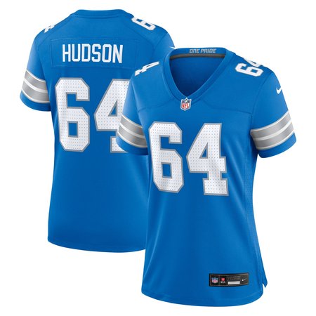 Women's Detroit Lions Bryan Hudson Blue Game Jersey