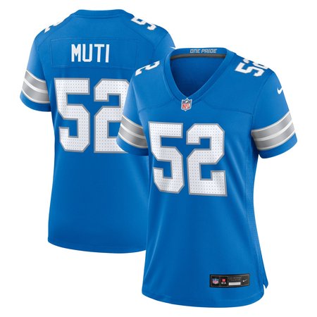 Women's Detroit Lions Netane Muti Blue Game Jersey