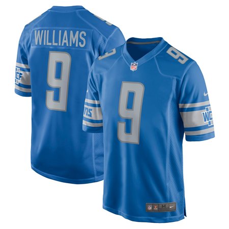 Men's Detroit Lions Jameson Williams Blue Player Game Jersey