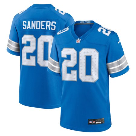 Men's Detroit Lions #20 Barry Sanders Blue Retired Player Game Jersey