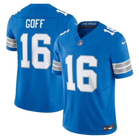 Men's Detroit Lions #16 Jared Goff Blue Vapor F.U.S.E. Limited Jersey