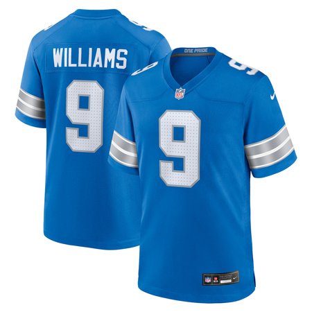 Men's Detroit Lions Jameson Williams Blue Game Jersey