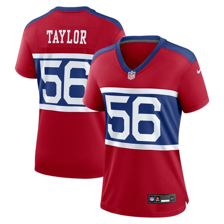 Women's New York Giants Lawrence Taylor Century Red Alternate Retired Player Game Jersey