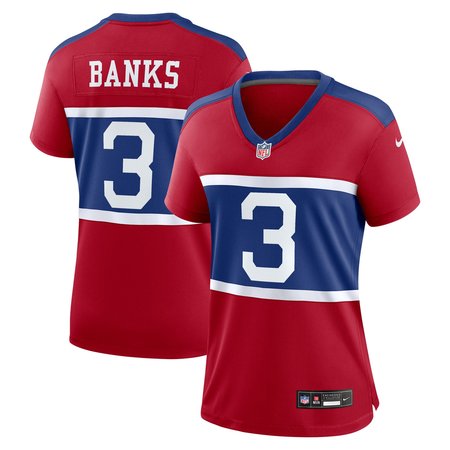 Women's New York Giants Deonte Banks Century Red Alternate Player Game Jersey