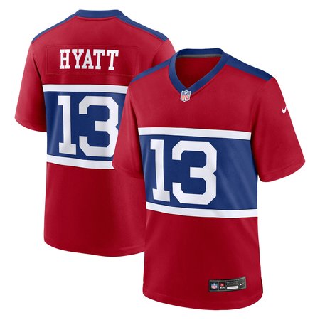 Youth New York Giants Jalin Hyatt Century Red Alternate Player Game Jersey