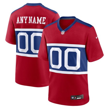 Men's New York Giants Century Red Alternate Game Custom Jersey