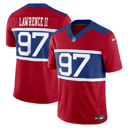 Men's New York Giants Dexter Lawrence II Century Red Alternate Vapor F.U.S.E. Limited Jersey