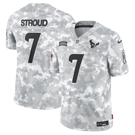 Men's Houston Texans C.J. Stroud Arctic Camo 2024 Salute to Service Limited Jersey