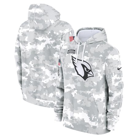 Men's Arizona Cardinals Arctic Camo 2024 Salute to Service Club Fleece Pullover Hoodie