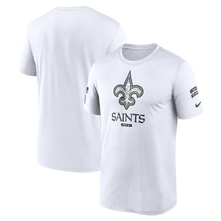 Men's New Orleans Saints White 2024 Salute To Service Legend Performance T-Shirt