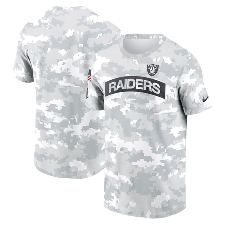 Men's Las Vegas Raiders Arctic Camo 2024 Salute To Service Performance T-Shirt