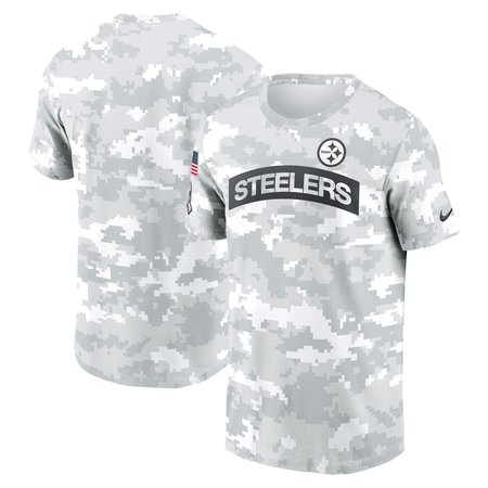 Men's Pittsburgh Steelers White 2024 Salute To Service Big & Tall Performance T-Shirt