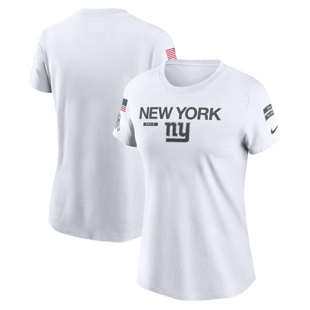 Women's New York Giants White 2024 Salute To Service Legend Performance T-Shirt