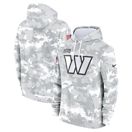 Men's Washington Commanders Arctic Camo 2024 Salute to Service Club Fleece Pullover Hoodie