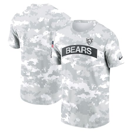 Men's Chicago Bears White 2024 Salute To Service Big & Tall Performance T-Shirt