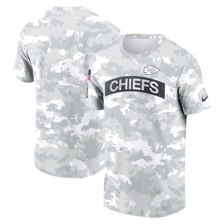 Men's Kansas City Chiefs Arctic Camo 2024 Salute To Service Performance T-Shirt