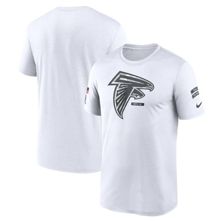 Men's Atlanta Falcons White 2024 Salute To Service Legend Performance T-Shirt