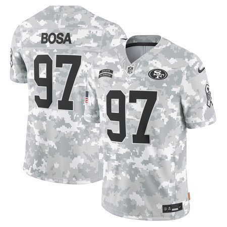 Men's San Francisco 49ers Nick Bosa Arctic Camo 2024 Salute to Service Limited Jersey