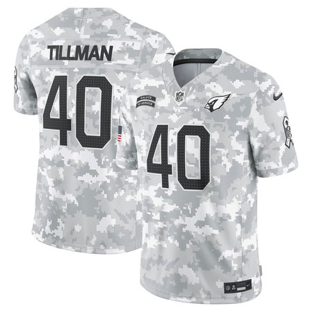 Men's Arizona Cardinals Pat Tillman Arctic Camo 2024 Salute to Service Retired Player Limited Jersey