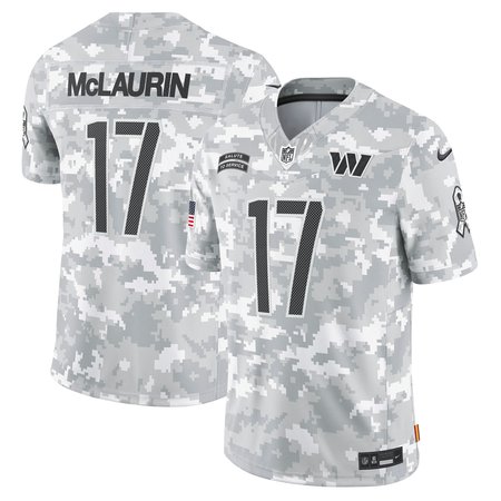 Men's Washington Commanders Terry McLaurin Arctic Camo 2024 Salute to Service Limited Jersey