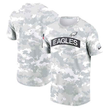 Men's Philadelphia Eagles Arctic Camo 2024 Salute To Service Performance T-Shirt