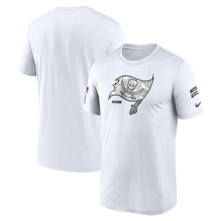 Men's Tampa Bay Buccaneers White 2024 Salute To Service Legend Performance T-Shirt