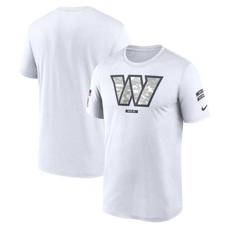 Men's Washington Commanders White 2024 Salute To Service Legend Performance T-Shirt