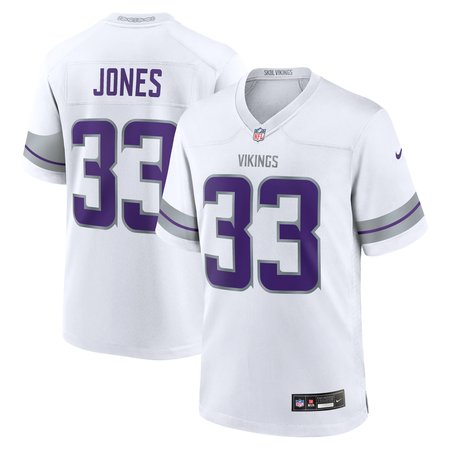 Men's Aaron Jones White Minnesota Vikings Alternate Game Player Jersey