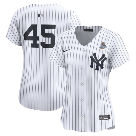 Women's New York Yankees #45 Gerrit Cole White 2024 World Series Limited Player Jersey