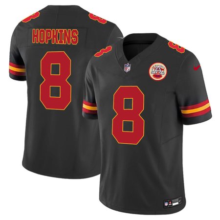 Men's Kansas City Chiefs #8 DeAndre Hopkins Black Alternate Vapor F.U.S.E. Limited Jersey