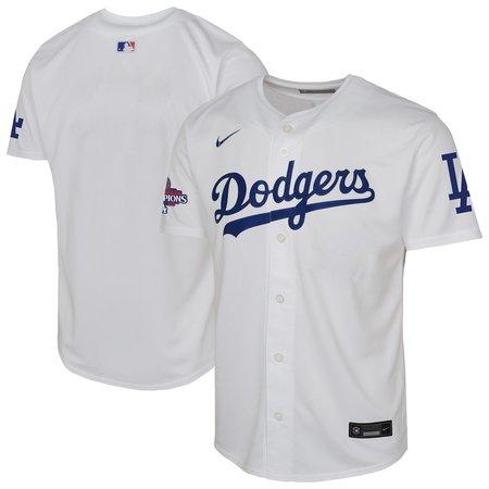 Youth Los Angeles Dodgers White 2024 World Series Champions Home Limited Jersey