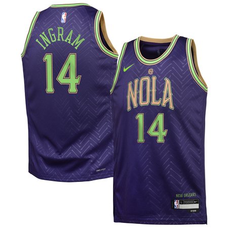 Youth New Orleans Pelicans Brandon Ingram Purple 2024/25 Swingman Player Jersey - City Edition