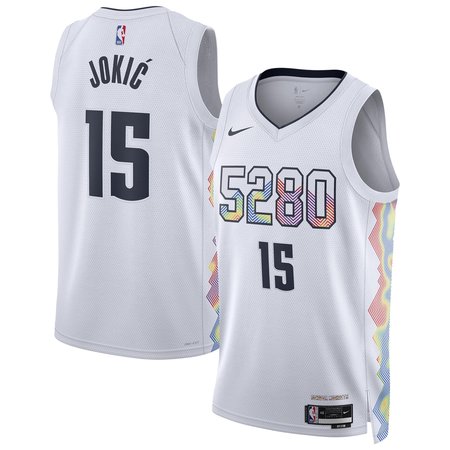 Unisex Denver Nuggets Nikola Jokic White 2024/25 Swingman Player Jersey - City Edition