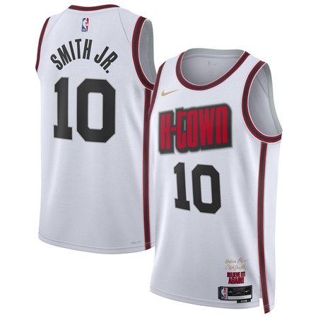 Unisex Houston Rockets Jabari Smith Jr. White 2024/25 Swingman Player Jersey - City Edition