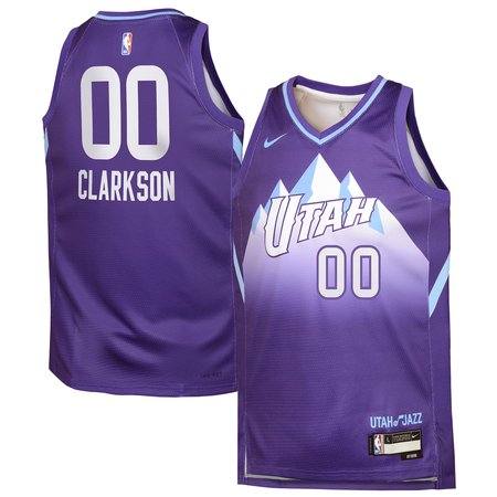 Youth Utah Jazz Jordan Clarkson Purple 2024/25 Swingman Player Jersey - City Edition