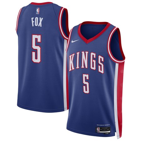 Unisex Sacramento Kings De'Aaron Fox Blue 2024/25 Swingman Player Jersey - City Edition