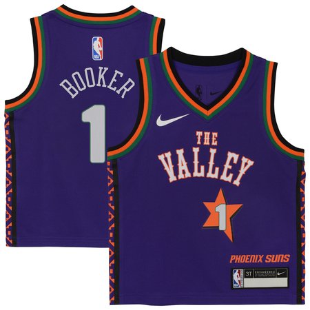 Toddler Phoenix Suns Devin Booker Purple 2024/25 Swingman Player Jersey - City Edition