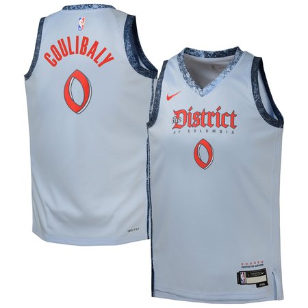 Youth Washington Wizards Bilal Coulibaly Light Blue 2024/25 Swingman Player Jersey - City Edition