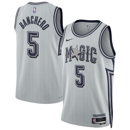 Unisex Orlando Magic Paolo Banchero Silver 2024/25 Swingman Player Jersey - City Edition