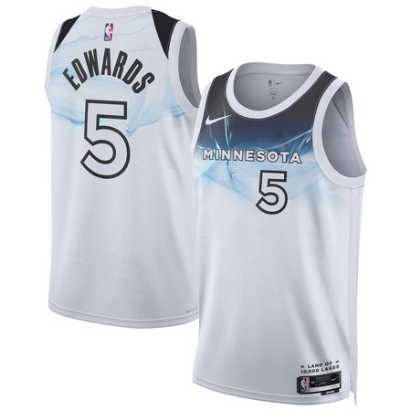 Unisex Minnesota Timberwolves Anthony Edwards White 2024/25 Swingman Player Jersey - City Edition