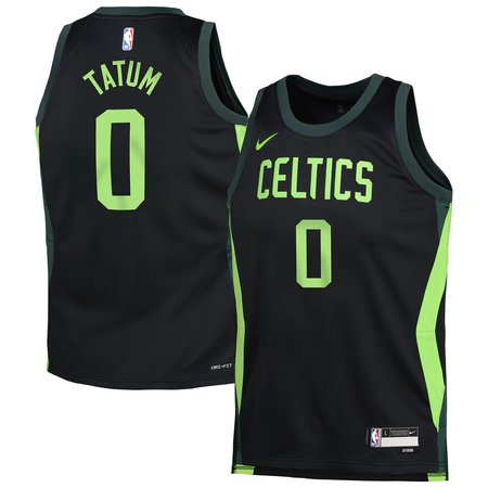 Youth Boston Celtics Jayson Tatum Black 2024/25 Swingman Player Jersey - City Edition