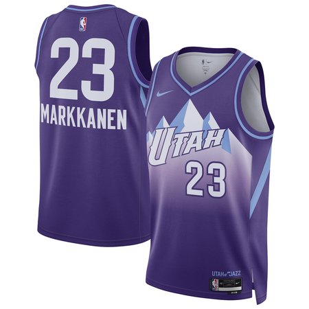 Unisex Utah Jazz Lauri Markkanen Purple 2024/25 Swingman Player Jersey - City Edition