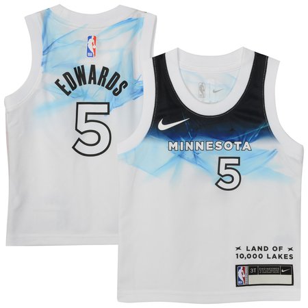 Toddler Minnesota Timberwolves Anthony Edwards White 2024/25 Swingman Player Jersey - City Edition