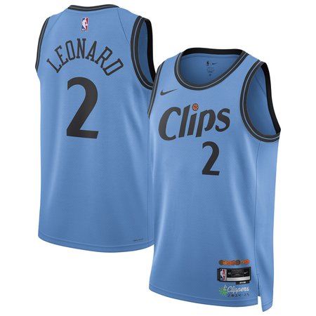 Unisex LA Clippers Kawhi Leonard Light Blue 2024/25 Swingman Player Jersey - City Edition