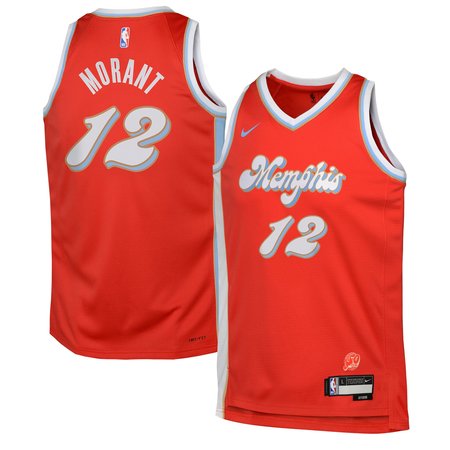 Youth Memphis Grizzlies Ja Morant Red 2024/25 Swingman Player Jersey - City Edition